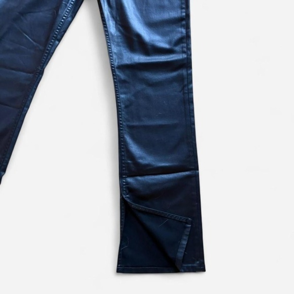 Abercrombie Fitch 90s Slim Straight Ultra High Rise Faux Leather Pants Size 29 - Picture 3 of 6